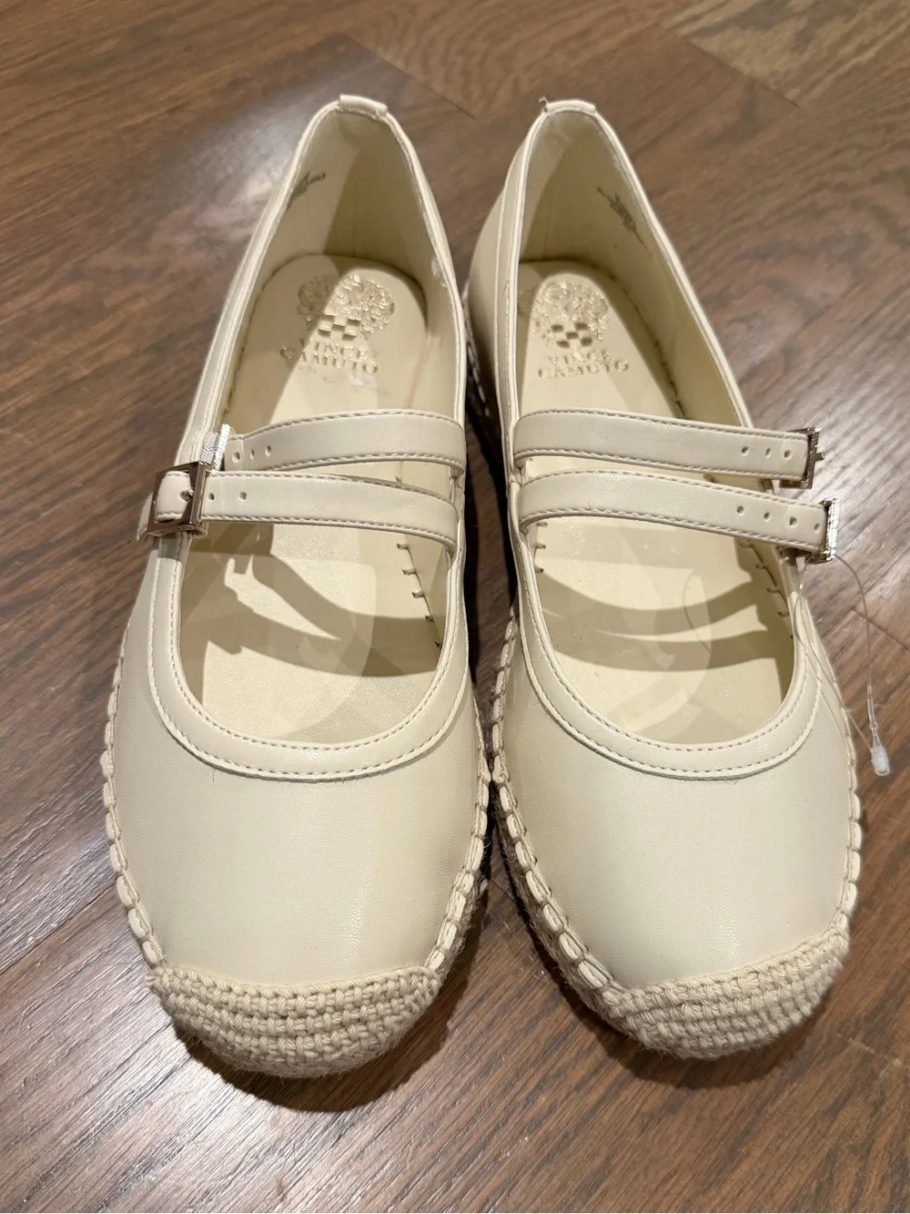 New Vince Camuto Cream Espadrille Dress Shoes size 7